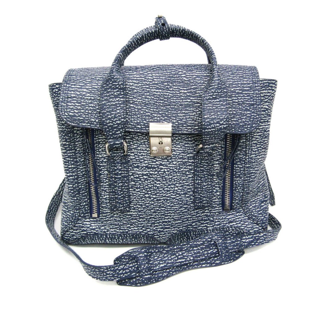 Phillip Lim 3.1 Blue Textured Women's Bag